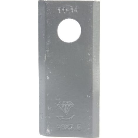 Cuchilla dcha. de segadora 98 x 45 x 3,5 mm orificio di谩metro 16,50 mm adecuada para Morra (paquete de 25 unidades) UNIVERSAL
