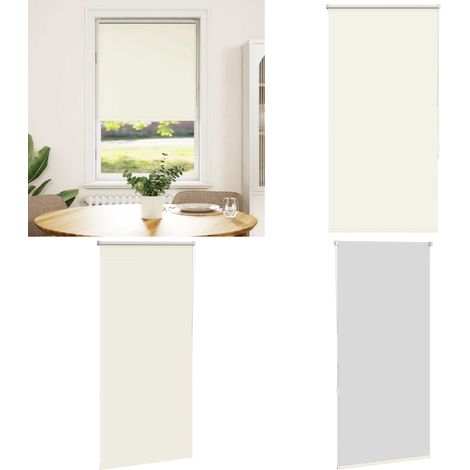 vidaXL Verdunkelungsrollo Cremeweiß 65x130cm Stoffbreite 60,7 cm (1/5)