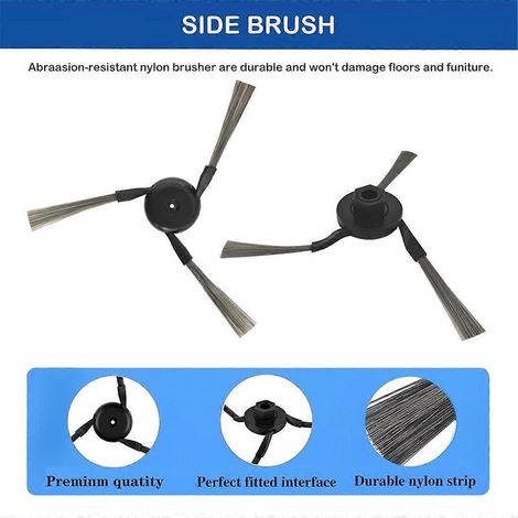 Kit d'accessoires pour aspirateurs Dreame X40 Ultra et L40 Ultra : brosse latérale principale, filtre HEPA et chiffon de nettoyage.