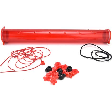 Mangeoire colibris horizontale – tube transparent – suspendu – terrasse / jardin / porche