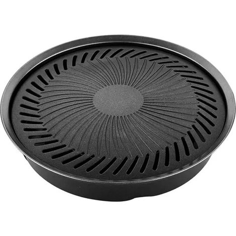 Grill BBQ sans fumée et antiadhésif pour cuisinières électriques et à gaz, plaque de cuisson, outils BBQ pour usage extérieur et domestique (1/5)