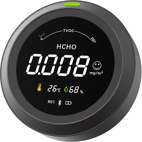 CO2-Luftqualitätsdetektor, Therm-La-Modus für CO2-Temperatur- und Feuchtigkeitsmessung, einfache Kalibrierung, Luftqualitätsmonitor mit mehreren Alarmen für den Heim-Kohlendioxiddetektor (1/5)