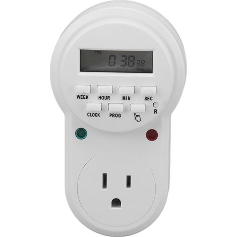 Mechanischer Timer, 7-Tage-Netzstecker, automatische Abschaltung, 110–125-V-US-Stecker, programmierbar für Energiesparmodus (1/5)