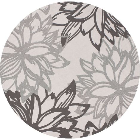 Outdoorteppich SOLAPUR Grau ø 120 cm (1/5)