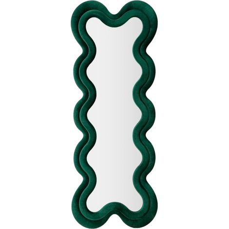 Specchio da parete in legno verde, 58x4x160 cm – Monica (1/5)