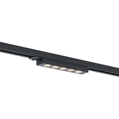 Moderne schwarze Deckenleuchte für 1-Phasen-Schienensystem 5W 370 lm 3000K - Iconic Tsiri
