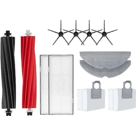 Accessoires pour aspirateur robot S8, S8 Pro Ultra et S8+ : sacs, brosse latérale, filtre et pièces détachées. (1/5)