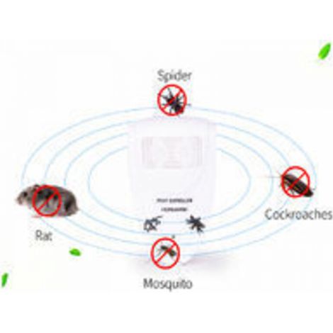Lot de 2 répulsifs à ultrasons pour chauves-souris – Débarrassez-vous des chauves-souris en 72 heures EU PLUG (1/3)
