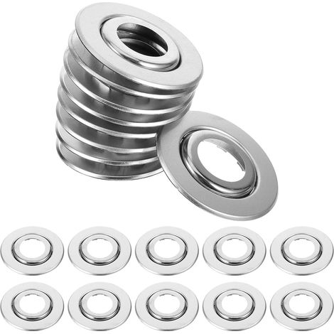 30 Pièces Plaques de Décoration pour Têtes de Sprinkler Acier Inoxydable Pouce Double Disque Extensible Cache-traces pour Sprinklers de Plafond Remplacement Décoratif pour Bureaux (1/5)