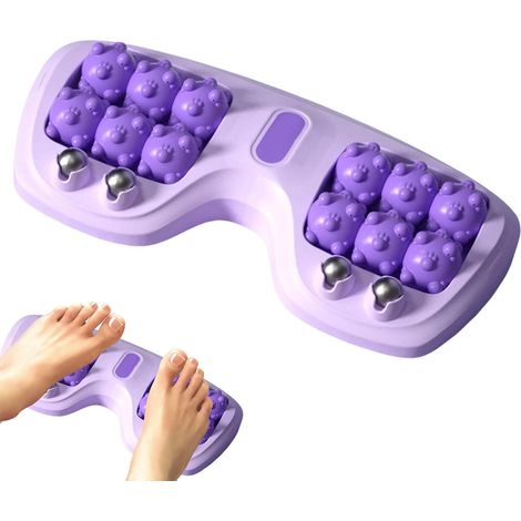 Rullo per massaggio ai piedi, strumento per massaggio ai piedi - accessorio da palestra portatile per il relax e il recupero per i corridori anziani a casa e in viaggio (1/5)