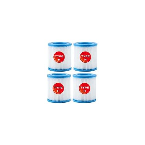 Intex Schwimmbadfilterkartusche Typ H 29007 für Filterpumpen 28601, 28602 (4 Stück) (1/5)
