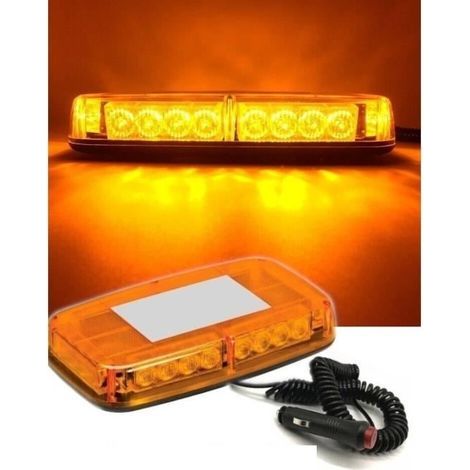 Gyrophare - LED - Mini Rampe de Toit - 24 LED - Stroboscopique - DC12V (1/4)