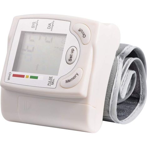 Misuratore di pressione sanguigna da polso Misuratore di pressione sanguigna da polso LCD digitale automatico pratico Misuratore di pressione sanguigna da polso ... (1/5)