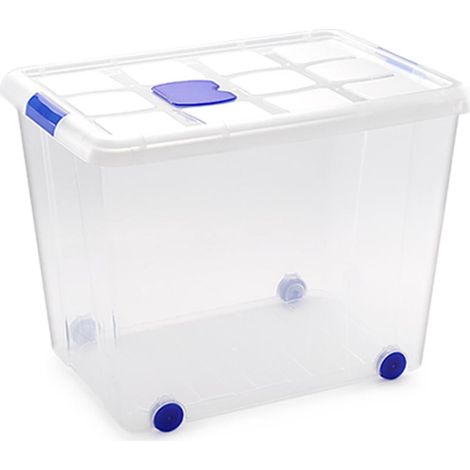 PLASTICFORTE caja plastico n8 86 litros 11251 , Caja plástico n8 86 litros 11251Fabricado en plástico de alta resistenciaPerfecta para guardar su cosasIncluye cierre he
