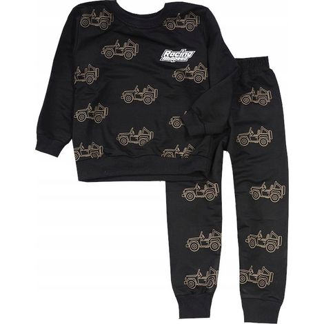 Sport-Trainingsanzug für Jungen, Auto-Sweatshirt, Größe 5/6, Hose J621L