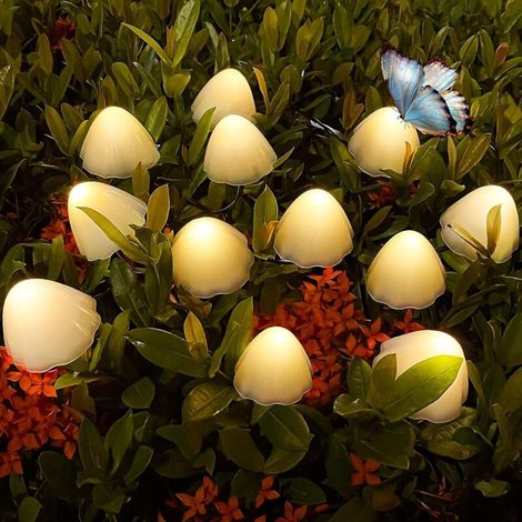 30 Solarleuchten LED-Pilz-Lichterkette für den Außenbereich, Mini, wasserdicht (1/5)