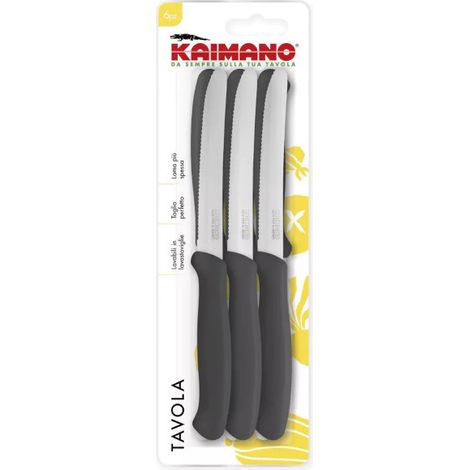 Set 6 coltelli in acciaio inox italicus nero (1/3)