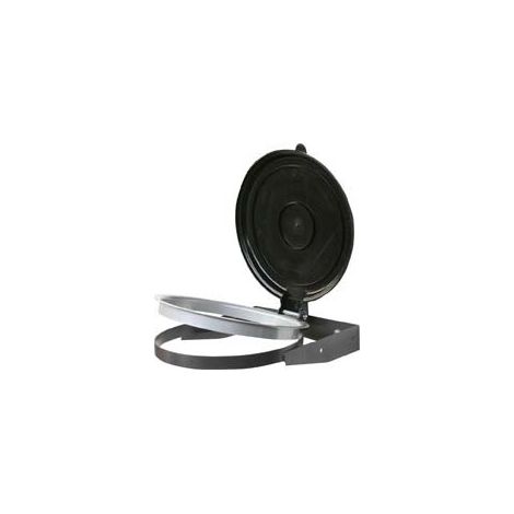 Immondizia Supporto Del Sacchetto Bacchetta 70-120 L, Con Coperchio Grigio
