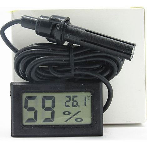 Digital Thermometer Electronic Temperature and Humidity Thermometer with Probe FY-12 (1/5)