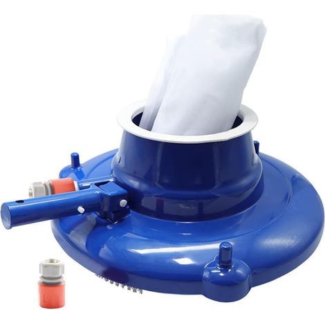 1 Aspirateur Feuilles Piscine, Tête Nettoyage Avec Roues Et Brosse, Sac Maille Fine, Pour Fond De Bassin (1/5)