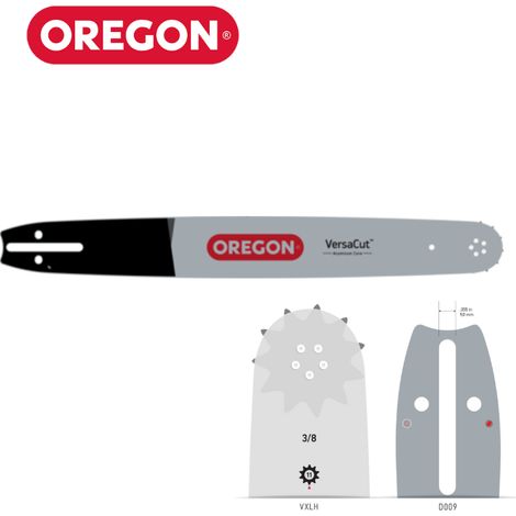 Oregon – Guide chaîne tronçonneuse 50 cm – Pas 3/8' – Jauge 1.5 mm – 72 maillons – Pour bois dur et teck – Gamme VersaCut™ (1/3)