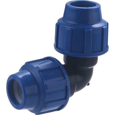 – Coude égal plastique pour tuyau polyéthylène 25mm – Raccord PE à compression – Angle 90° – Étanchéité parfaite jusqu'à 16 bar (1/5)