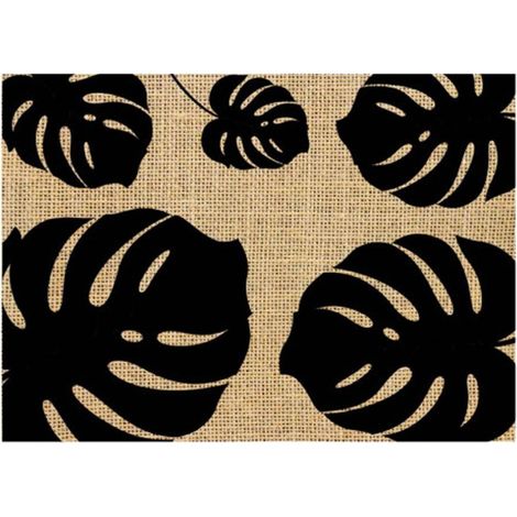 Set de table en toile de jute feuilles 1 (1/2)