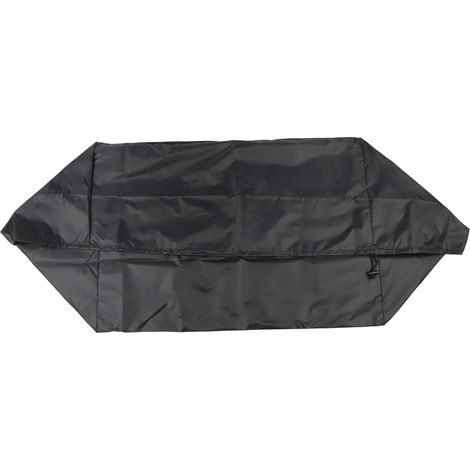 Housse de protection résistante aux intempéries et aux UV pour tondeuse à gazon avec cordon élastique Noir 78 x 56 x 36 cm (1/5)