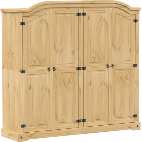Garde-robe Corona 194x52x186 cm bois de pin massif (1/5)