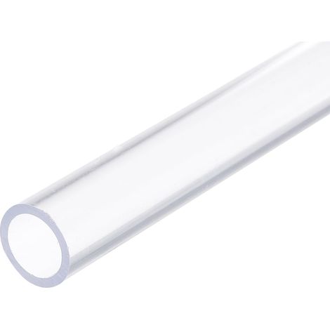 Tube Rigide en PVC Rond 15mm ID 20mm OD 0.3 M Tuyau PVC Résistant aux Chocs pour Conduite d'Eau, Aquarium, Serre de Jardin, Transparent (1/5)