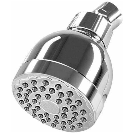 3-inch high-pressure shower head, water-saving, removable rain shower head, anti-limescale chrome finish, for bath, spa and relaxation. (1/4)