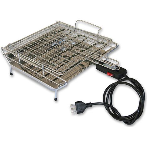 Bistecchiera griglia elettrica in acciaio inox 2000 Watt Made in Italy La Stella - G8 (1/5)