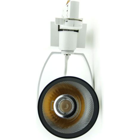 Foco Carril Led 4 Vías Trifásico 30w 3000k, hasta 3 Encendidos