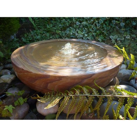 Rainbow Sandstone Babbling Bowl Water Feature - 45cm Dia x 12cm H