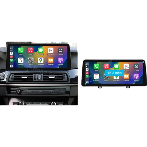 Reproductor multimedia para coche, pantalla táctil, compatibilidad con smartphone, compatible con BMW Serie 5 F10 F11 2010-2017, 12.3 Serie 5 CIC, Ninguno-a (1/2)