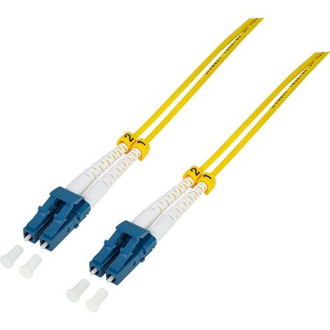 LogiLink OS2 9/125µ LC-LC Duplex-Glasfaserkabel 0,5 m 100 Gbit/s (1/5)