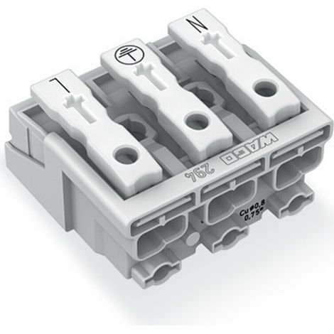 [NEUWERTIG] Wago Netzanschlussklemme Starr: 0.5 1.5 Mm² Polzahl Num: 3 294 5013 500 St Weiß B-Ware (1/5)