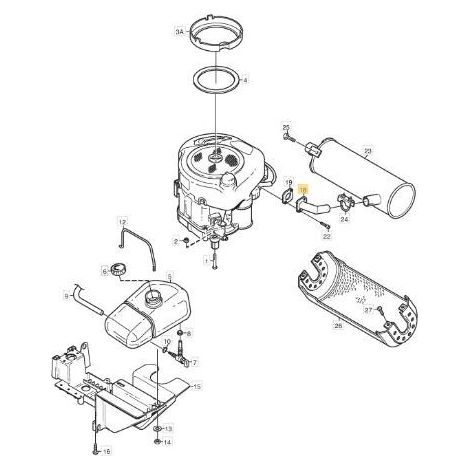 TUBO SCARICO ORIGINALE STIGA - 1134-5379-01