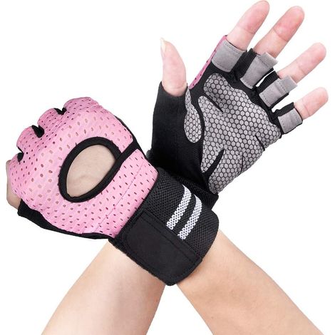 Gants de gymnastique, Gants d'entranement, Protection de la paume et adhérence supplémentaire, gants de sport respirants Medium (1/5)