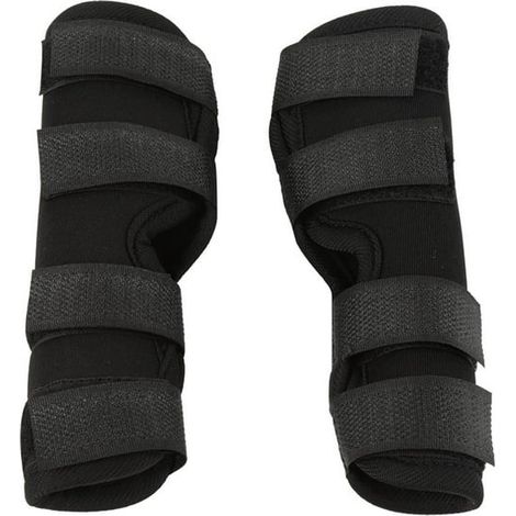 Attelle patte arrière chien - Protection et guérison blessure chirurgicale animal (Noir, Taille M) (1/5)