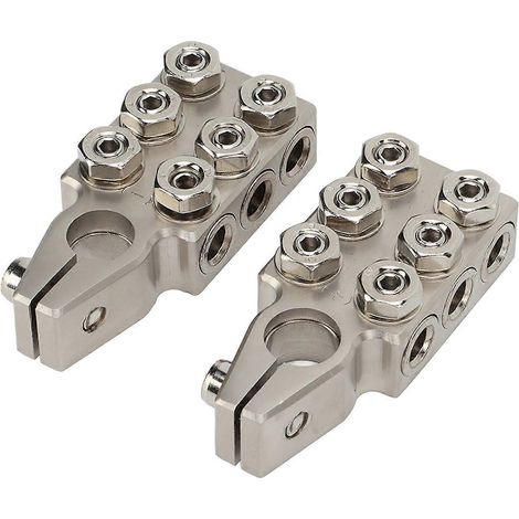 1 paire de pinces de batterie haute performance à 12 pôles (positif-négatif) pour batteries au plomb-acide de voitures (1/5)