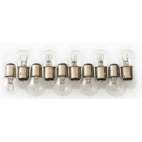 Ampoule Voiture 10 x BAY15D P21/5W Feu Stop Feu Arrière Lampe à Incandescence Ampoule à Billes (1/4)
