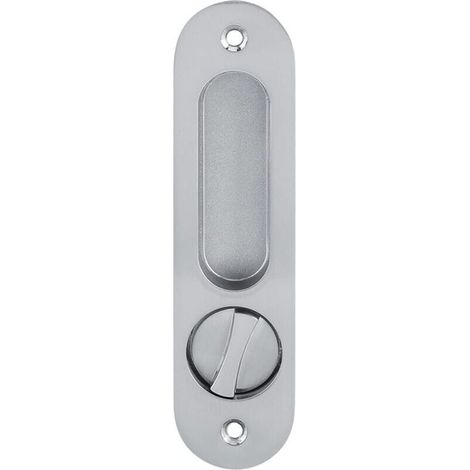 Serrure de porte coulissante avec clé, serrures de porte invisibles Serrure de porte en bois antivol pour garnitures de meubles en bois de grange (1/5)