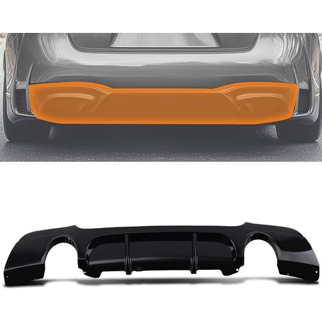 Black Rear Bumper Lip LED Light for BMW E92 E93 3 Series M Sport 04-12 Diffuser (1/5)