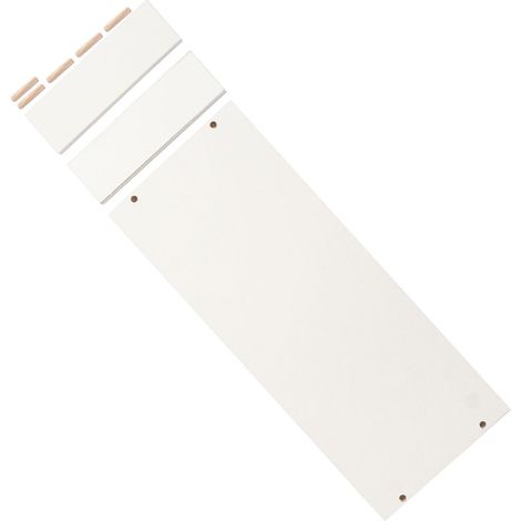 Rehausseur Écran Blanc en Bois Étagère de Rangement, Support pour Moniteur PC à Bords Lisses et Gain de Place pour Bureau et Étudiants (1/5)