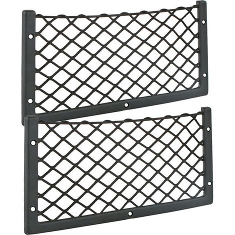 2 Pièces Filet de Rangement pour Camping Car et Voiture - Sac Pocket Organizer pour Coffre (36cm x 18cm) (1/5)