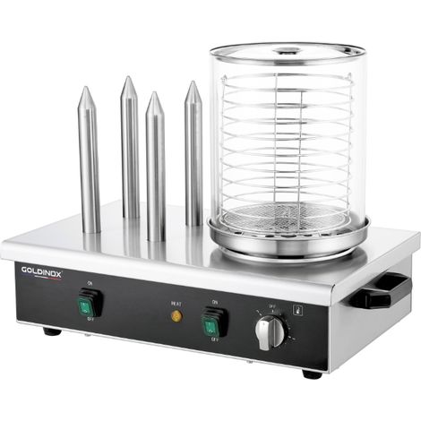Machine à hot dog professionnelle 4 plots PREMIUM - GOLDINOX (1/4)
