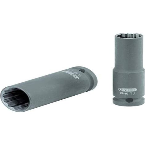 KS Tools 515.0952 Bussola poligonale 1/2" per avvitatori ad impulsi, lunga, 19 mm