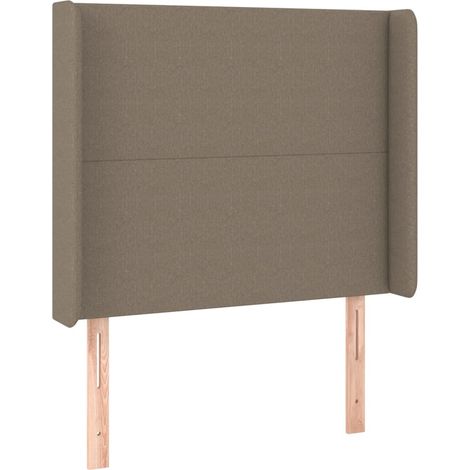 Maison Exclusive - Cabecero con orejas de tela gris taupe 93x16x1 (1/5)