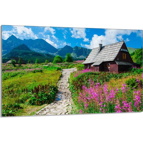 Placa protectora de vidrio para estufa 80x52 Montañas (1/5)